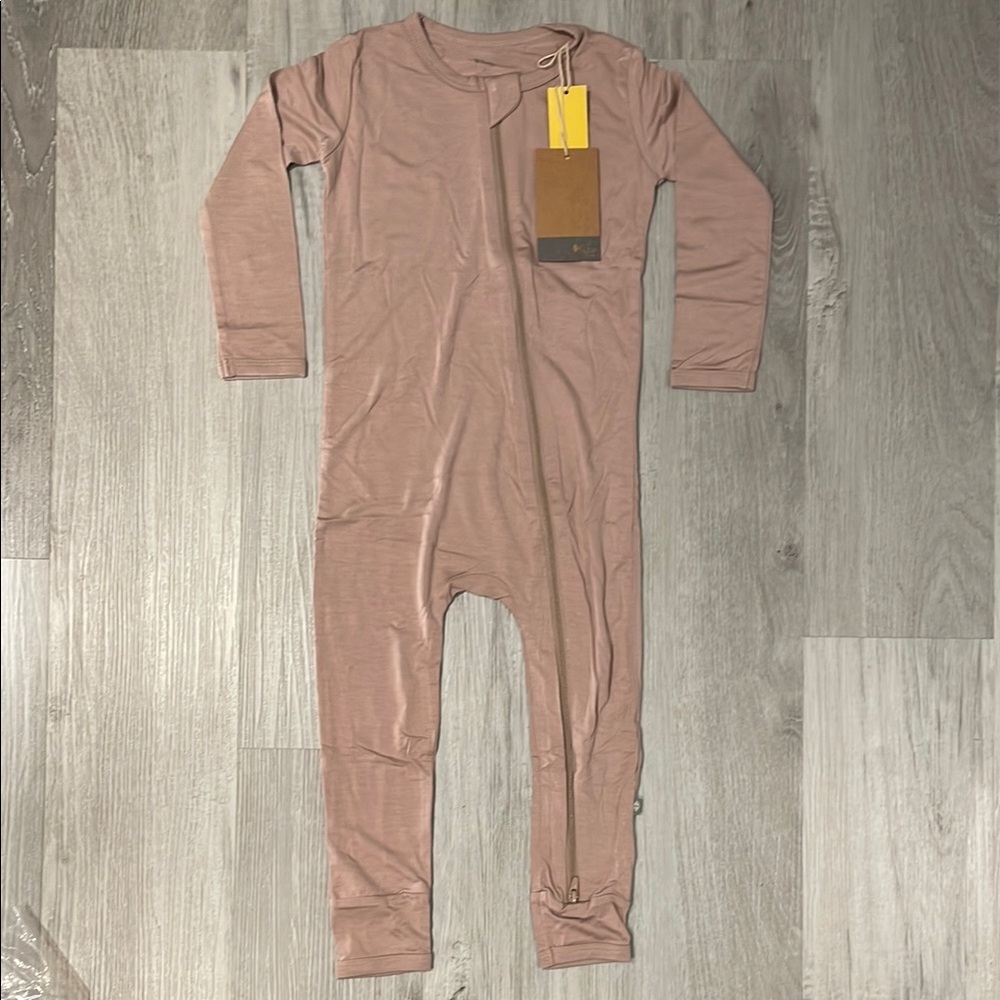 Kyte BABY Pink Footies One Piece with Long Sleeves